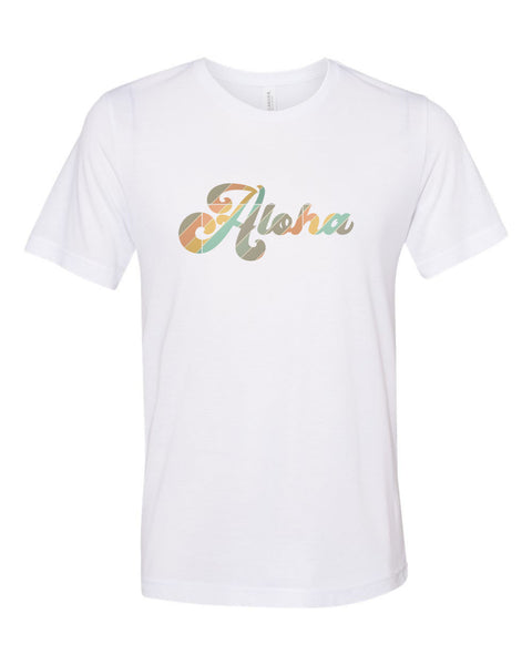 Aloha Shirt, Aloha, Vintage Aloha Tee, Soft Bella Canvas, Retro Tee, Vintage Shirt, Sublimation T, Gift For Her, Vacay, Summer Tee, Aloha T - Chase Me Tees LLC