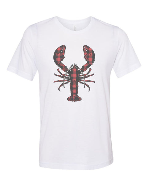 Lobster Shirt, Buffalo Plaid Lobster, Lobster Tee, Sea, Unisex T, Sublimation Tee, Vintage Shirt, Gift For Her, Trendy Tees, Gift For Him - Chase Me Tees LLC