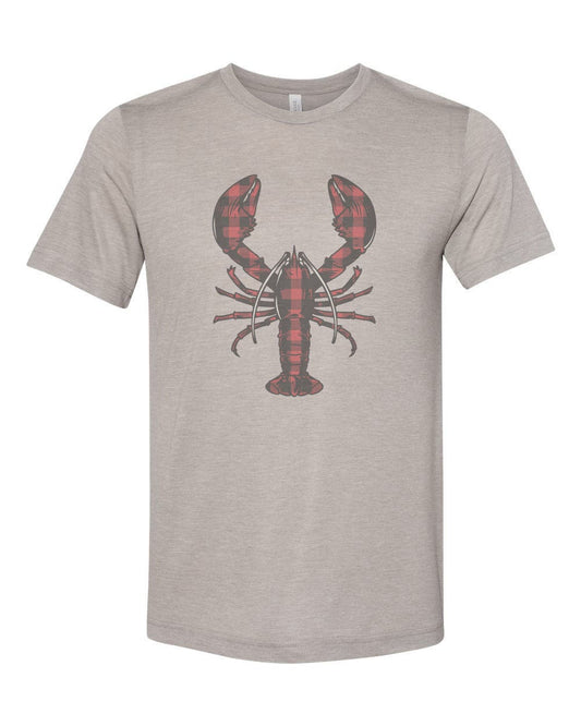 Lobster Shirt, Buffalo Plaid Lobster, Lobster Tee, Sea, Unisex T, Sublimation Tee, Vintage Shirt, Gift For Her, Trendy Tees, Gift For Him - Chase Me Tees LLC