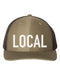 Local, Local Hat, Home Town, Native, Home Town Hat, Local Snapback, Trucker Hat, 10 Different Colors, Gift For Her, Coffee Cap, White text - Chase Me Tees LLC