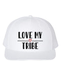 Love My Tribe, Tribe Hat, Snapback, Love My Tribe Hat, Mom Cap, Dad Cap, Tribe, Trucker Hat, 10 Different Colors, Gift For Her, White text - Chase Me Tees LLC