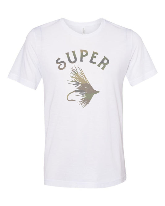 Fly Fishing Shirt, Super Fly Camo, Hunting And Fishing, Father's Day Gift, Fly Fishing Tee, Gift For Him, Camo Tee, Fishing Apparel, Grandpa - Chase Me Tees LLC