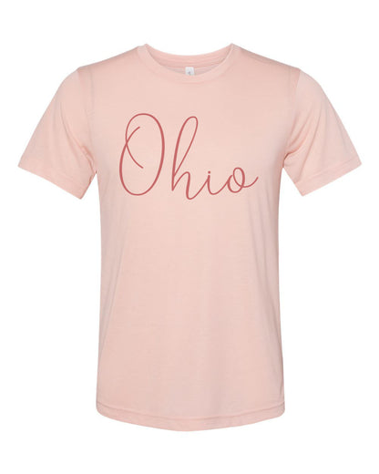 Ohio Shirt, OH Shirt, Unisex, Sublimation, Ohio Fan, I Love Ohio, Ohio Apparel, Gift For Her, Mom Shirt, Ohio Football, Soft Bella T, OH Tee - Chase Me Tees LLC