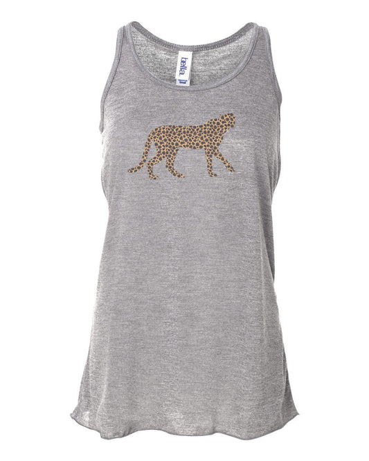 Racerback, Cheetah, Safari Tank Top, Sublimation, Soft Bella Canvas, Cheetah Lover, Women's Workout Gear, Cheetah Tank, Cat Lover, Vintage - Chase Me Tees LLC