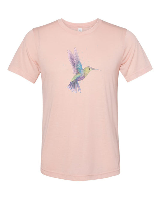 Hummingbird Shirt, Watercolor Hummingbird, Unisex, Soft Bella Canvas, Vintage T, Retro, Gift For Her, Hummingbird Lover, Bird Shirt, Trendy - Chase Me Tees LLC