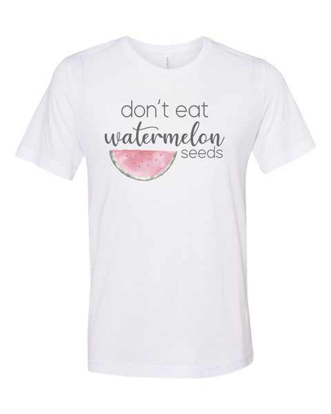 Don't Eat Watermelon Seeds, Pregnancy Shirt, Baby Announcement, Sublimation T, Baby Reveal, Pregnant Shirt, Expecting Shirt, Watermelon - Chase Me Tees LLC