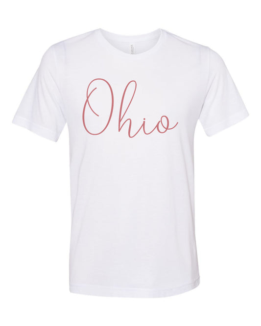 Ohio Shirt, OH Shirt, Unisex, Sublimation, Ohio Fan, I Love Ohio, Ohio Apparel, Gift For Her, Mom Shirt, Ohio Football, Soft Bella T, OH Tee - Chase Me Tees LLC