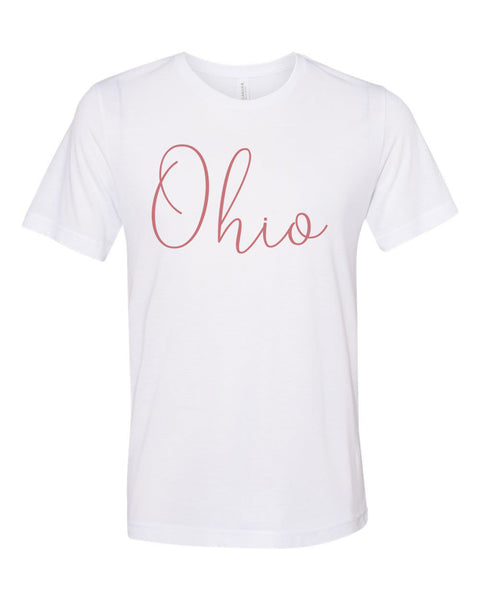 Ohio Shirt, OH Shirt, Unisex, Sublimation, Ohio Fan, I Love Ohio, Ohio Apparel, Gift For Her, Mom Shirt, Ohio Football, Soft Bella T, OH Tee - Chase Me Tees LLC