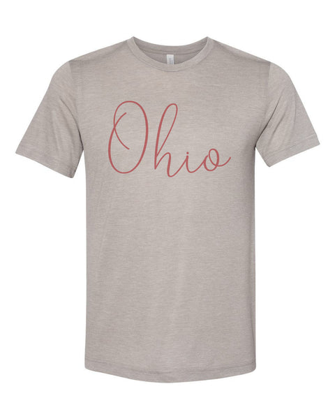 Ohio Shirt, OH Shirt, Unisex, Sublimation, Ohio Fan, I Love Ohio, Ohio Apparel, Gift For Her, Mom Shirt, Ohio Football, Soft Bella T, OH Tee - Chase Me Tees LLC