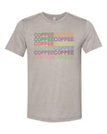 Coffee Shirt, Coffee Coffee Coffee, Unisex, Sublimation T, Soft Bella Canvas, Coffee Lover, Caffeine Addict, Caffeiene Lover, Coffee Shop - Chase Me Tees LLC