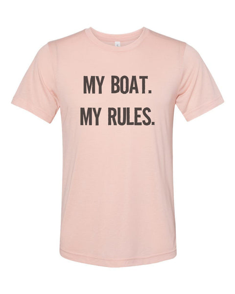 Boat Shirt, My Boat My Rules, Fishing Apparel, Fishing Tshirt, Sublimation T, Fisherman Shirt, Dad Shirt, Hunting And Fishing, Captain Shirt - Chase Me Tees LLC