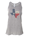 Texas Tank, Texas Is Home, Womens Texas Shirt, Soft Bella Canvas, Sublimation, TX Tee, I'm From Texas, TX Shirt, TX Racerback, Tank Top - Chase Me Tees LLC