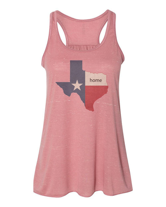 Texas Tank, Texas Is Home, Womens Texas Shirt, Soft Bella Canvas, Sublimation, TX Tee, I'm From Texas, TX Shirt, TX Racerback, Tank Top - Chase Me Tees LLC