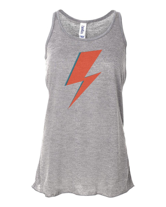 Racerback, David Bowie Lightening Bolt, Bowie Tank, Ziggy Stardust Shirt, Soft Bella T, Sublimation, 90's Punk Rock, David Bowie Shirt - Chase Me Tees LLC
