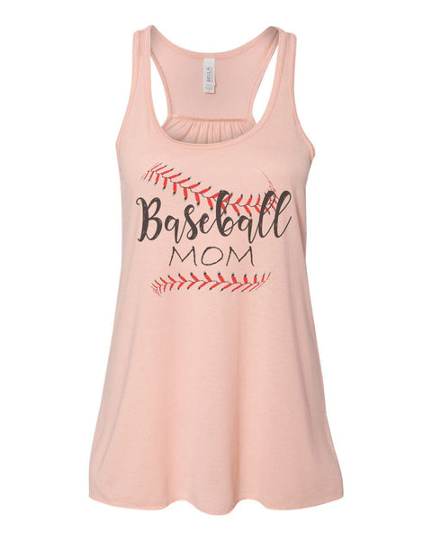 Baseball Mom Tank, Baseball Mom, Soft Bella Canvas, Sublimation, Baseball Racerback, Baseball Mom, Baseball Mom Shirt, Muscle Tank Top - Chase Me Tees LLC