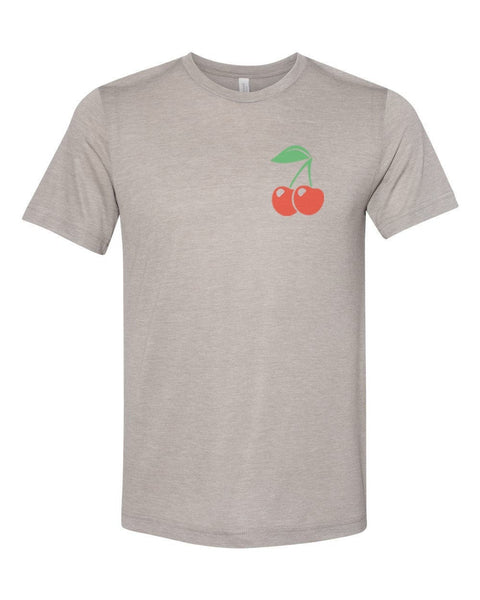 Cherry Shirt, Cherry Pocket, Unisex, Soft Bella Canvas, Sublimation, Cherry Lover, Cherries, Gift For Her, Fruit, Foodie, Cherry Apparel - Chase Me Tees LLC
