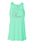 Ohio Tank Top, Ohio, OH Tank, Ohio Racerback, Workout Clothes, Soft Bella Canvas, Sublimation, Ohio Shirt, Gift For Her, OH Racerback - Chase Me Tees LLC