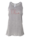 Ohio Tank Top, Ohio, OH Tank, Ohio Racerback, Workout Clothes, Soft Bella Canvas, Sublimation, Ohio Shirt, Gift For Her, OH Racerback - Chase Me Tees LLC