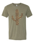 Leopard Cactus, Leopard Print, Soft Bella Tees, Cactus Shirt, Gift For Her, Leopard Shirt, Sublimation, Desert Shirt, Cactus Lover, Trendy T - Chase Me Tees LLC