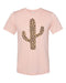 Leopard Cactus, Leopard Print, Soft Bella Tees, Cactus Shirt, Gift For Her, Leopard Shirt, Sublimation, Desert Shirt, Cactus Lover, Trendy T - Chase Me Tees LLC