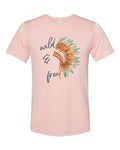 Boho Shirt, Wild And Free Shirt, War Bonnet, Unisex Tee, Soft Bella Canvas, Indian Headdress, Native American Shirt, Indian Bonnet, Wild - Chase Me Tees LLC