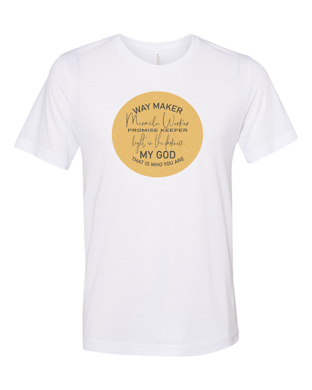 Christian Shirt, Way Maker, Miracle Worker, Promise Keeper, Light In The Darkness, Unisex Tee, Christian Apparel, Praise & Worship, Worship - Chase Me Tees LLC