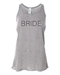 Bachelorette Tank Top, Bride, Bride Racerback, New Bride, Honey Moon Shirt, Getting Married, Wedding Tank, Wife To Be, Marriage Shirt, Mrs T - Chase Me Tees LLC