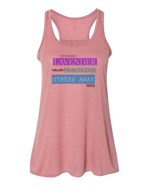Essential Oils Tank, Lavender, Peppermint, Racerback, Frankincense, Gift For Her, Essential Oil Hustler, Valor, Thieves, Stress Away, Oils - Chase Me Tees LLC