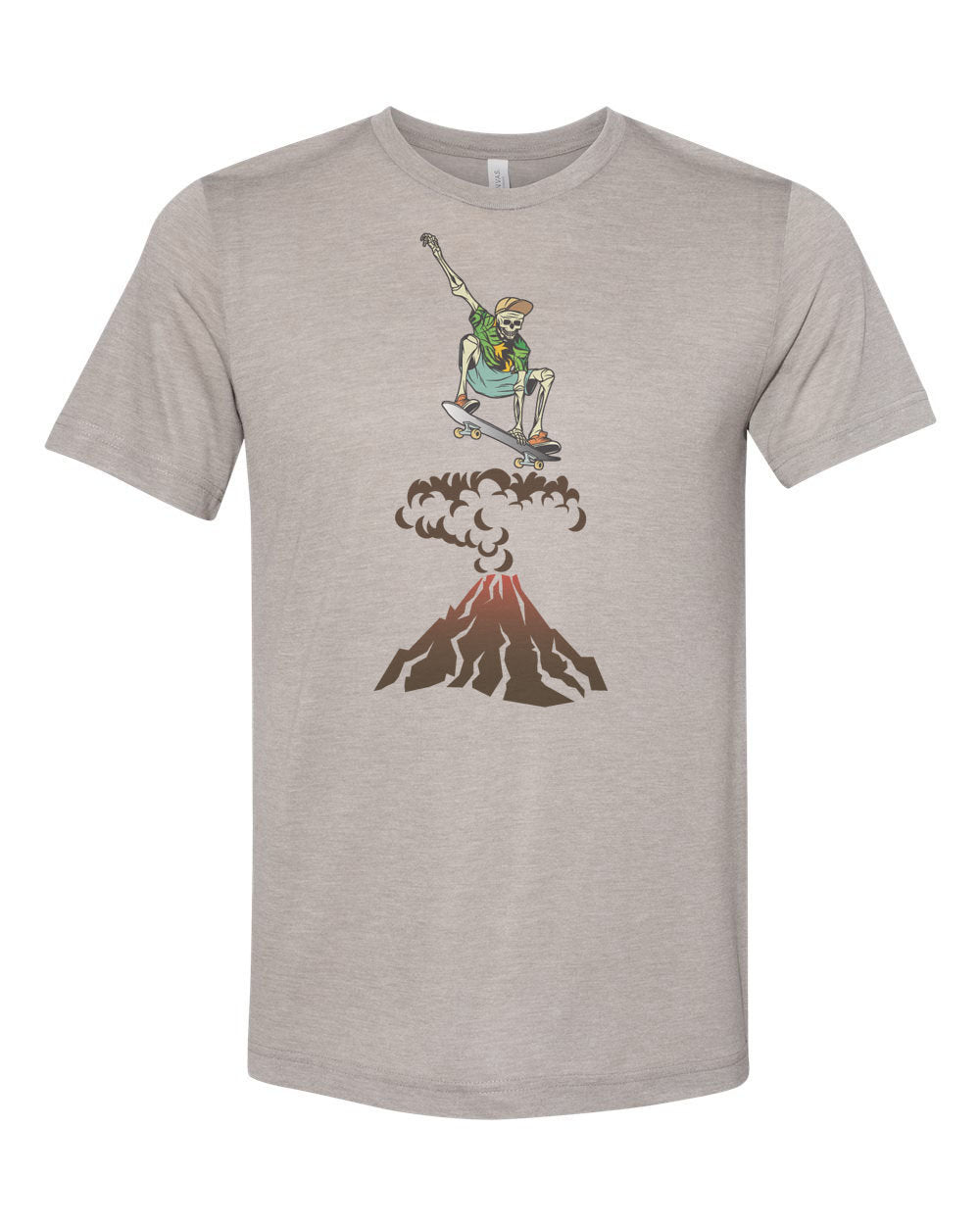 Skateboarding Shirt, Skate Over Volcano, Skateboard Tee, Gift For Skateboarder, Unisex Fit, Skating Shirt, Skateboard Apparel, Skateboard - Chase Me Tees LLC