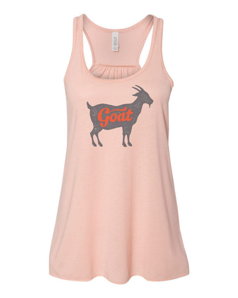 Goat Tank, Goat, Racerback, Soft Bella Canvas, Sublimation, Goat Shirt, Greatest Of All Time, Goat Apparel, Gift For Her, Muscle Tank - Chase Me Tees LLC