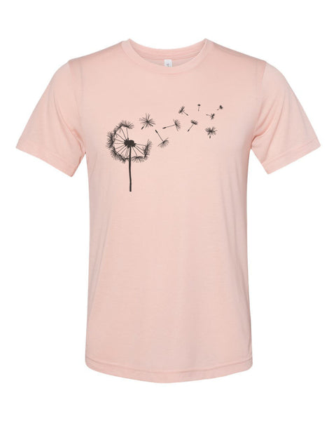 Dandelion Shirt, Dandelion, Unisex, Soft Bella Canvas, Sublimation, Gift For Her, Boutique Shirt, Gift For Mom, Dandelion Tee, Flower Lover - Chase Me Tees LLC