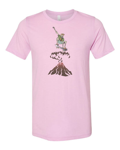 Skateboarding Shirt, Skate Over Volcano, Skateboard Tee, Gift For Skateboarder, Unisex Fit, Skating Shirt, Skateboard Apparel, Skateboard - Chase Me Tees LLC