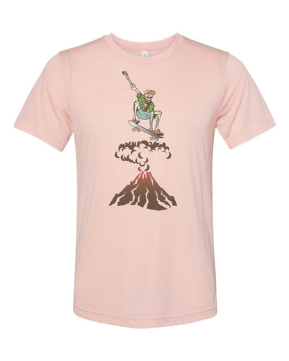 Skateboarding Shirt, Skate Over Volcano, Skateboard Tee, Gift For Skateboarder, Unisex Fit, Skating Shirt, Skateboard Apparel, Skateboard - Chase Me Tees LLC