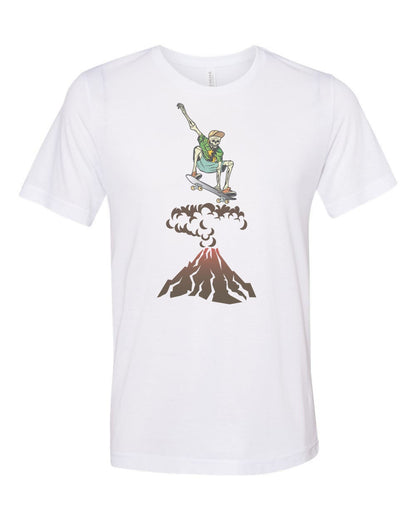 Skateboarding Shirt, Skate Over Volcano, Skateboard Tee, Gift For Skateboarder, Unisex Fit, Skating Shirt, Skateboard Apparel, Skateboard - Chase Me Tees LLC