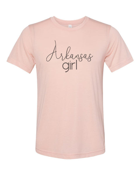 Arkansas Girl, Arkansas Shirt, AR Shirt, Arkansas Is Home, Regnat Populus, Women's Arkanasas Shirt, AR Apparel, Gift For Her, Home State - Chase Me Tees LLC