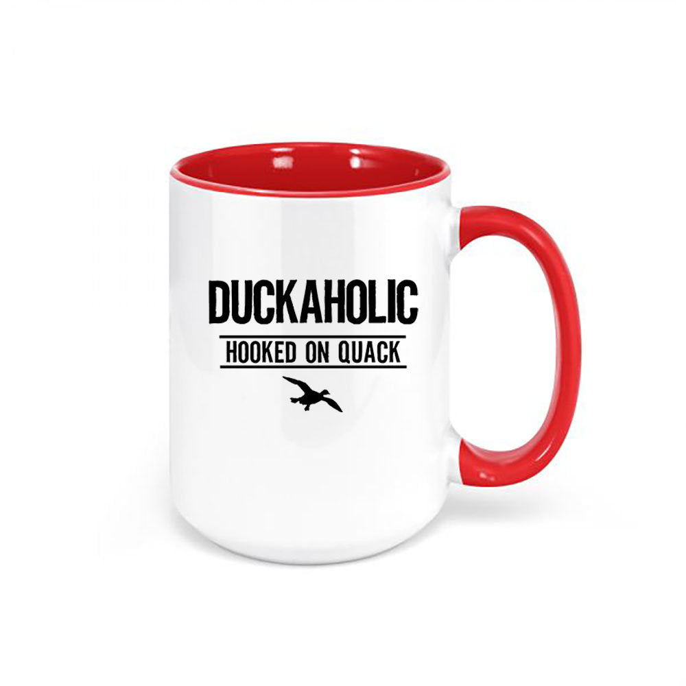 Duck Hunting Mug, Duckaholic, Hooked On Quack, Waterfowl Hunter, Hunting Mug, Hunting And Fishing, Gift For Dad, Gift For Duck Hunter, Mugs - Chase Me Tees LLC