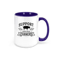 Support Your Local Farmer, Farmer Mug, Local Farmer Mug, Farm Coffee Cup, 15oz, Farmer's Market, Farm Mug, Gift For Him, Pig Farmer, Mugs - Chase Me Tees LLC