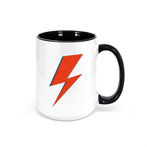 David Bowie Lightening Bolt, Bowie Coffee Mug, Ziggy Stardust Mug, Bowie Mug, 90's Punk Rock, Punk Rock Mug, Bowie Cup, Ziggy Stardust Cup - Chase Me Tees LLC