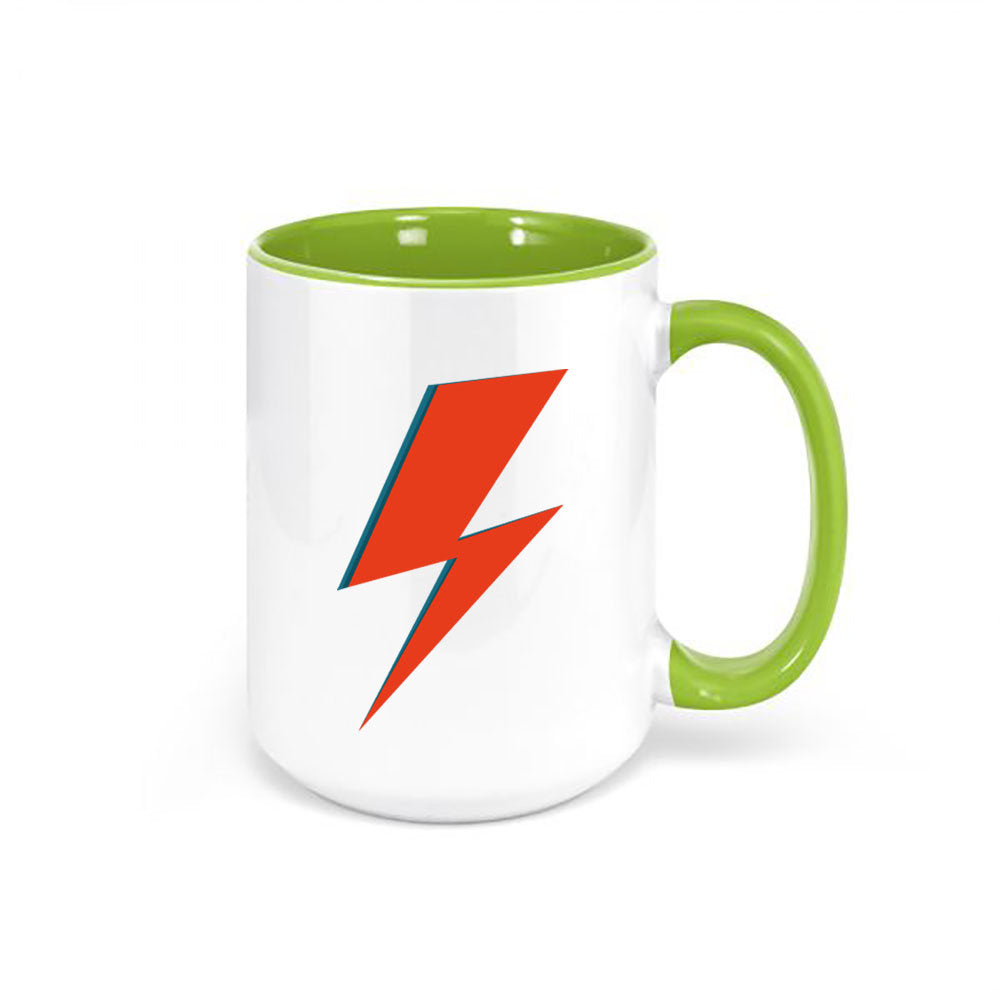 David Bowie Lightening Bolt, Bowie Coffee Mug, Ziggy Stardust Mug, Bowie Mug, 90's Punk Rock, Punk Rock Mug, Bowie Cup, Ziggy Stardust Cup - Chase Me Tees LLC