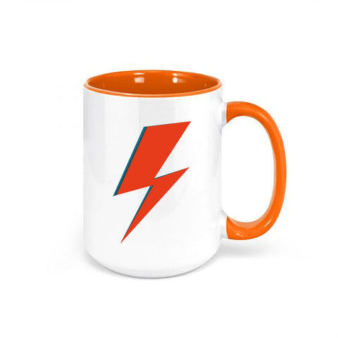 David Bowie Lightening Bolt, Bowie Coffee Mug, Ziggy Stardust Mug, Bowie Mug, 90's Punk Rock, Punk Rock Mug, Bowie Cup, Ziggy Stardust Cup - Chase Me Tees LLC