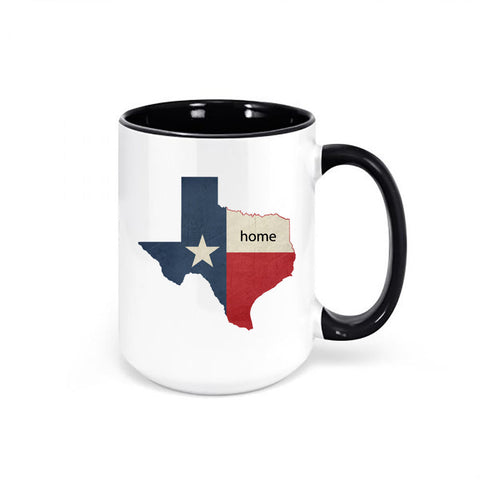 Texas Coffee Mug, Texas Is Home, Texas Cup, TX Mug, TX Is Home Mug, Texan Mug, Gift For Him, Lone Star State, TX Cup, Gift For Texas, Mugs - Chase Me Tees LLC