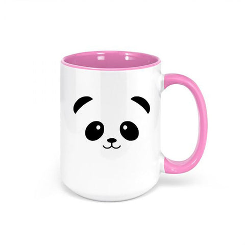 Panda Coffee Cup, Panda Face, Panda Bear Mug, Panda Lover, Bear Mug, Gift For Her, Birthday Gift, Panda Bear Cup, Mom Gift - Chase Me Tees LLC