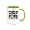 Boxing Mug, Punch Today In The Face, Inspirational Mugs, Inspire Coffee Mug, Kickboxing Mug, Fitness Cup, Gym Mugs, Sublimated Mugs, Boxing - Chase Me Tees LLC