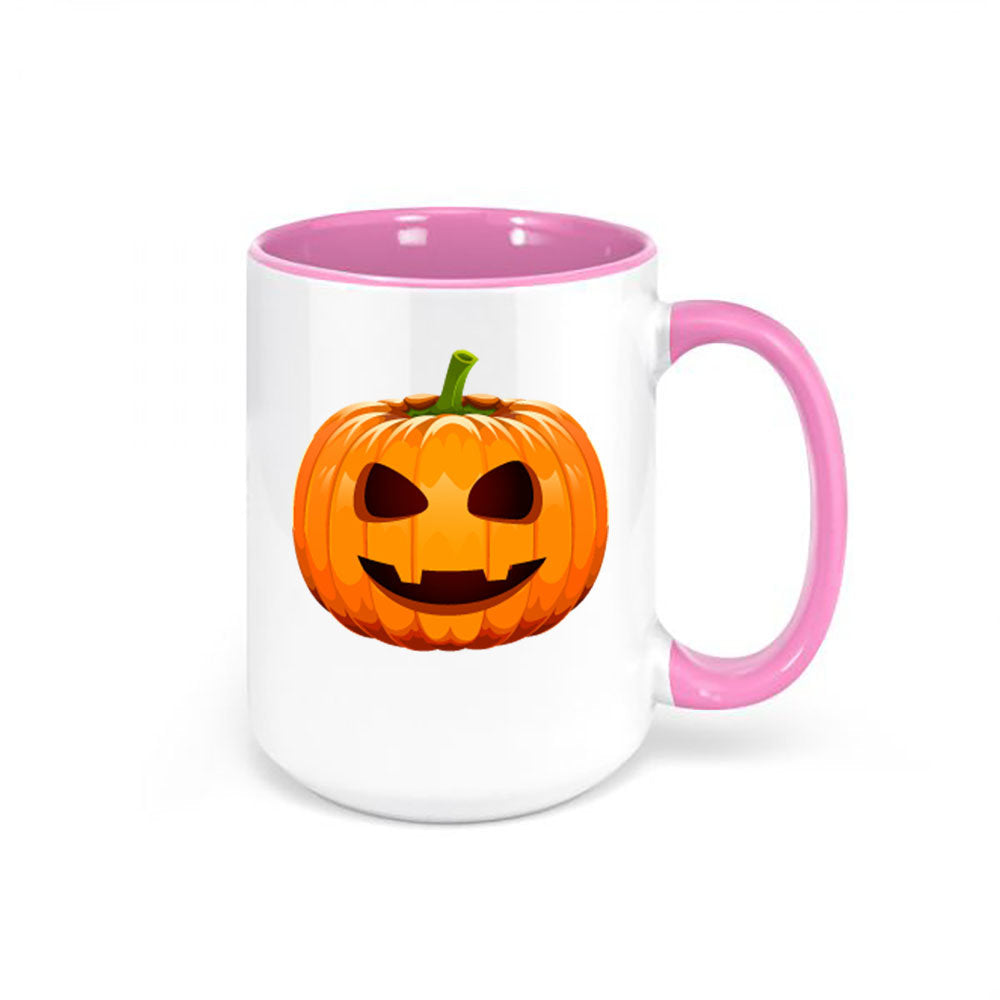 Jack-O'-Lantern Mug, Pumpkin Coffee Mug, Halloween Cup, Pumpkin Cup, Sublimated Mugs, Halloween Decor, Spooky Coffee Cup, Jack-O'-Lantern - Chase Me Tees LLC
