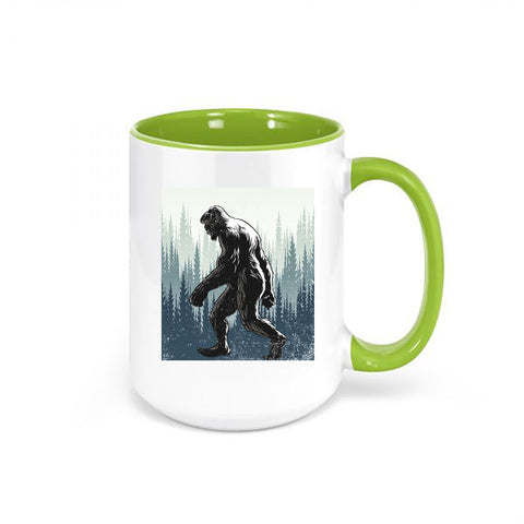 Sasquatch Coffee Mug, Sasquatch Forest, Bigfoot Cup, Bigfoot Coffee Cup, Sasquatch Lover, Sublimated Design, Gift For Him, Bigfoot Gift - Chase Me Tees LLC