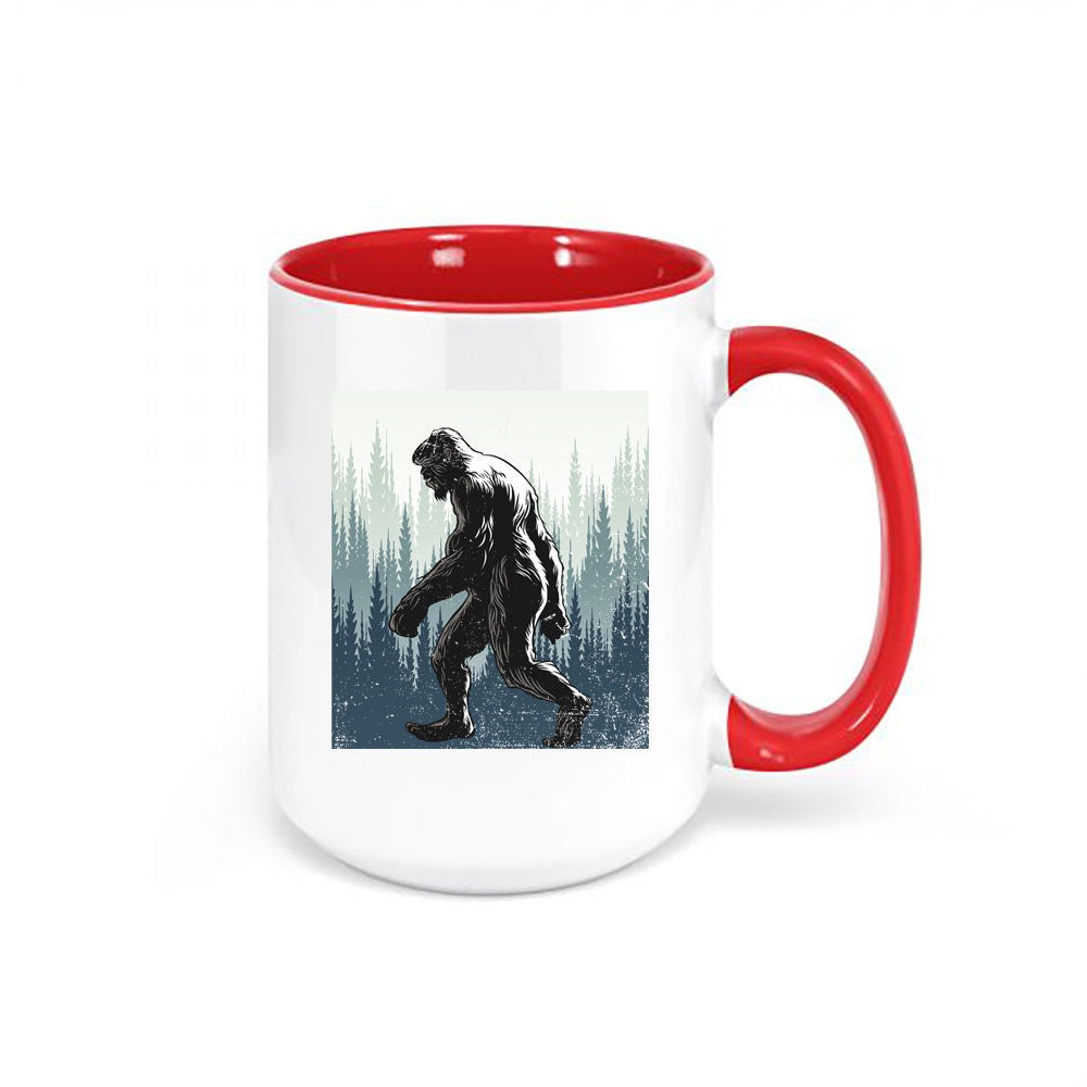 Sasquatch Coffee Mug, Sasquatch Forest, Bigfoot Cup, Bigfoot Coffee Cup, Sasquatch Lover, Sublimated Design, Gift For Him, Bigfoot Gift - Chase Me Tees LLC