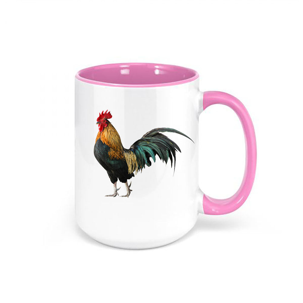 Rooster Coffee Cup, Rooster, Rooster Mug, Chicken Cup, Rooster Lover, Sublimated Design, Mom Gift, Chicken Mug, Gift For Her, Rooster Gift - Chase Me Tees LLC