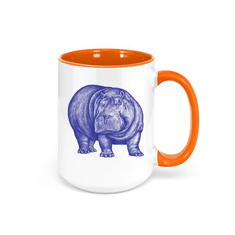 Hippo Coffee Cup, Hippo, Hippo Mug, Gift For Hippo Lover, Hippopotamus Cup, Hippopotamus Mug, Sublimated Design, Gift For Her, Hippo's - Chase Me Tees LLC