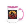 Bigfoot Coffee Mug, Bigfoot Sunset, Sasquatch Mug, Yeti Lover, Sasquatch Coffee Cup, Gift For Him, Bigfoot Lover, Sublimated Design, Bigfoot - Chase Me Tees LLC