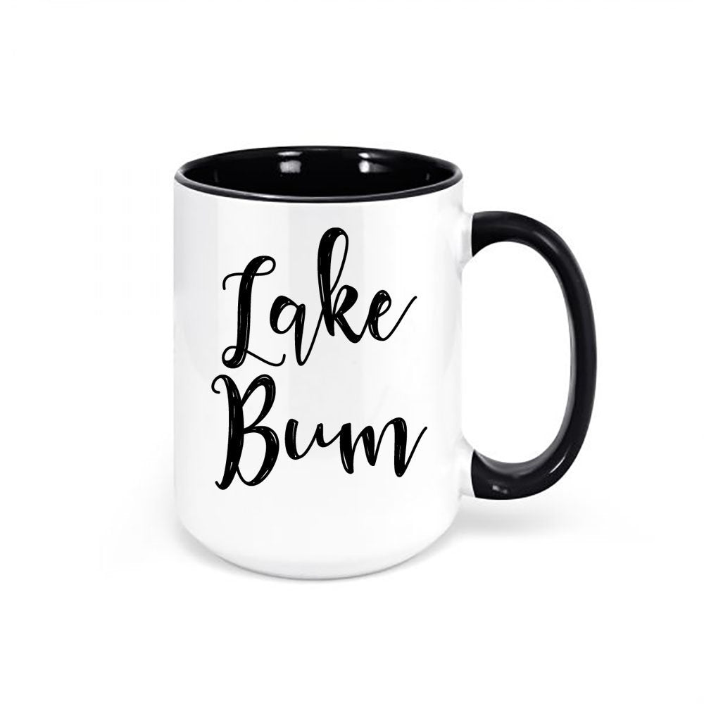 Lake Coffee Mug, Lake Bum, Lake Decor, Lake Cup, Lake Lover Gift, Lake House Mug, Sublimated Design, Gift For Her, Water Lover, Birthday Mug - Chase Me Tees LLC